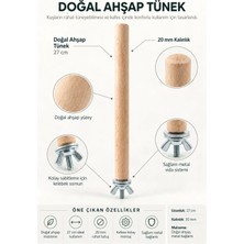 Mivra Pets Doğal Ahşap Kuş Tüneği 27 cm x 20 mm Vidalı Kafes Aksesuarı