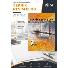 Store A4 Teknik Resim Blok - 30 Yaprak, Profesyonel Mühendislik ve Mimarlık Çizim Defteri, Ofis ve Okul Için Kaliteli Kırtasiye Ürünü