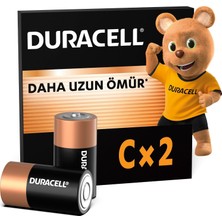 Zemira Basic Alkalin C Pil (2’li Paket) – Çok Amaçlı Alkalin C Pil 1,5V – Daha Uzun Ömürlü – Günl