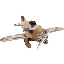 Sunman Die-Cast Çek-Bırak Uçak 15 cm Oyuncak - Kahverengi