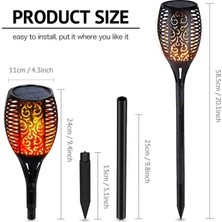 Store 12 Ledli Alevli Solar Bahçe Aydınlatma