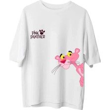 Genosha Pink Panther Baskılı Çocuk Tshirt Tişört 100% Pamuk