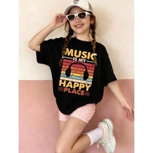 Genosha Music Müzik Baskılı Çocuk Tshirt Tişört 100% Pamuk