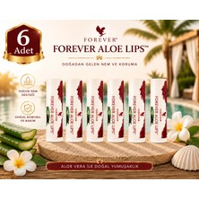 Forever Living Products Forever Living Aloe Lips Dudak Koruyucu 6 Adet Aloe Vera ve Jojoba İçeren Dudak Bakım Ürünü