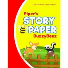 Zemira Pipers: Story Book | Kids Large Blank Pre-K Primary Draw & Write Storybook Handwriting Paper | Draw