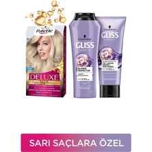 Zemira Gliss Palette Deluxe Saç Boyası 10-2 Platin Sarısı + Blonde Perfector Şampuan Maske Seti