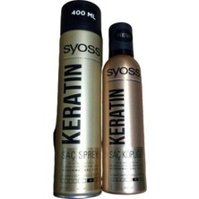 Zemira Syoss Keratin Saç Spreyi 400 ml + Saç Köpüğü 250 ml Seti