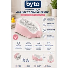 Bebek Küveti Destek Aparatı Ergonomik Kaymaz Yenidoğan Bebek Banyo Desteği 58 x 25,5 x 23 cm