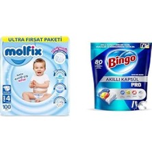 Zemira Molfix Maxi 4 Beden Aylık X2 + Akıllı Kapsül Pro 80'li X2
