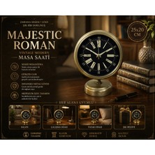 Time Art 25 x 20 Eskitme Metal Masa Saati