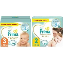 Zemira Bebek Bezi Care 3 Beden 96 Adet Ultra Fırsat Paketi & Bebek Bezi Care 2