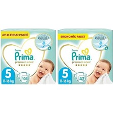 Zemira Bebek Bezi Care 5 Beden 108 Adet Junior Aylık Fırsat Paketi & Bebek Bezi Premiu