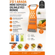 3’ü 1 Arada Mini Rende & Soyucu & Dilimleyici – Pratik Mutfak Yardımcısı