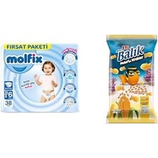 Zemira Molfix Extra Large 6 Beden, 38 Adet X2 + Eti Balık Mini Mısırlı 40 G X1