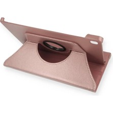 Store Samsung Galaxy T500 Tab A7 10.4 Kılıf 360 Tablet Deri Kılıf - Rose Gold