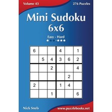 Zemira Mini Sudoku 6x6 - Easy To Hard - Volume 43 - 276 Puzzles