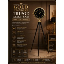 Gold Standart Tripod Ayaklı Saat