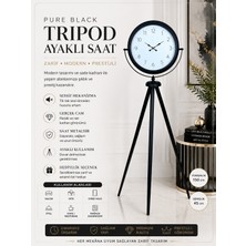 Pure Black Tripod Ayaklı Saat