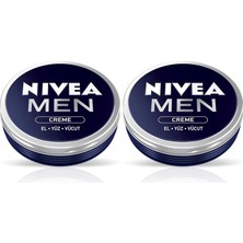 Zemira Nivea Men Creme Erkek Bakım Kremi 30 Ml, El, Yüz Vücut Nemlendirici Krem, Hızlı Emilir, Yapışkan