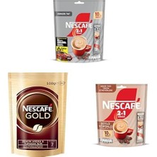 Zemira 2'si 1 Arada Çözünebilir Kahve Karışımı 10'lu Paket x 3, Gold Çözünebilir Kahve Eko