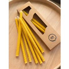 Candle Bee Design Doğal Bal Dilek Mumu 8'li