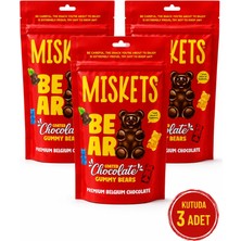 Miskets Çikolata Kaplı Jelly Ayıcık 120 gr x 3 Adet