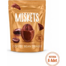 Kavrulmuş Kahve Çekirdeği Sütlü Çikolata Kaplamalı Draje 70G x 6 Adet