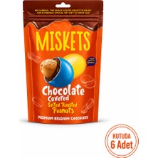 Yer Fıstıklı Sütlü Çikolata Kaplamalı Renkli Draje 120 gr x 6 Adet