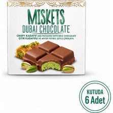 Miskets Sütlü  Dubai Çikolatası 100 gr x 6 Adet