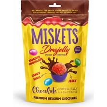 Miskets Renkli Şeker ve Sütlü Çikolata Kaplamalı Drajelly 120 gr