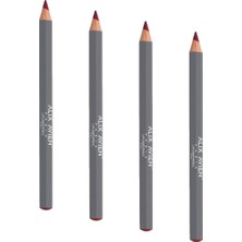 Zemira Alix Avien Uzun Süre Kalıcı Dağılma Yapmayan Nemlendirici Dudak Kalemi - Lipliner Pencil Ruby (4 Pa