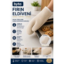 Isıya Dayanıklı Fırın Eldiveni Kalın Mutfak Eldiveni Fırın Tepsisi Tencere ve Tava Tutacağı