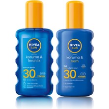 Zemira Nivea Sun Spf 30 Koruma & Ferahlık Transparan, Suya Dayanıklı, Güneş Spreyi (200 Ml) Nivea Sun S
