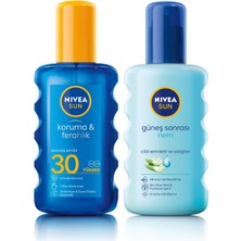 Zemira Nivea Sun Spf 30 Koruma & Ferahlık Transparan, Suya Dayanıklı, Güneş Spreyi (200 Ml) Sun G