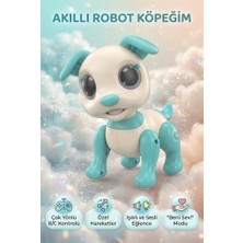 Farbu Oyuncak Eğitici Sesli ve Işıklı 6 Fonksiyonlu Uzaktan Kumandalı 21 cm Eğitici Akıllı Oyuncak Robot Köpek