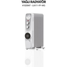 LUX11-FP-WG Luxell Byz/gri Yağlı Radyatör 11 Dilim