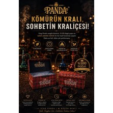 FIRE KING PANDA PREMİUM NARGİLE KÖMÜRÜ 1KG %100 DOĞAL HİNDİSATAN CEVİZİ KÖMÜRÜ