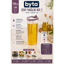 750 ml Ölçekli Sıvı Yağlık Sızdırmaz Kapaklı Yağ Şişesi Yağ Saklama Kabı