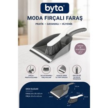 Moda Fırçalı Faraş Seti – Ergonomik Saplı Kauçuk Dudaklı Pratik Temizlik Seti Karışık Renk Mor Siyah Bej 1 Adet Karışık Renk Gönderilir