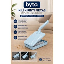 Saplı Kırıntı Toplama Fırçası Çift Fırçalı Koltuk, Halı, Kanepe ve Araç Içi Temizlik Aparatı Mor Siyah Mavi Karışık Renk Gönderilir