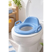 Yenilig 1 Adet Çocuk Klozet Adaptörü – Mavi Kulplu Ergonomik Oturak, Taşınabilir Tuvalet Eğitimi Seat Potty Trainer