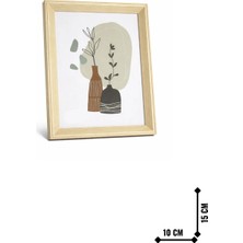 Derin Kenar Çerçeve Krem 15X10 cm
