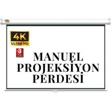 Maison Luré Projeksiyon Perdesi 100X100 Projektör Perdesi, Zincirli, Kolay Kurulum ve Yüksek Performans