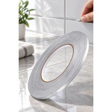 Yenilig 5 Adet Fayans Arası Izolasyon Bandı – Kendinden Yapışkanlı Şerit Bant, Duvar ve Karo Zemin Için, Gri (Silver), Tile Gap Tape