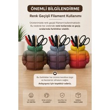 Maison Luré Kalem Kutusu Şişme Mont Şeklinde Masaüstü Dekoratif Kalemlik, Renkli ve Eğlenceli Tasarım