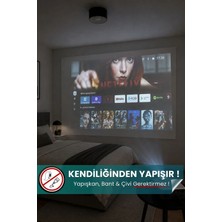 Maison Luré Projeksiyon Perdesi Proje ve Sunum Için 150X300 cm Statik Kağıt Perde