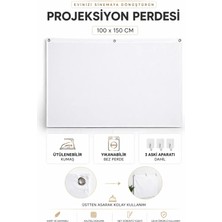 Maison Luré Projeksiyon Perdesi 100X150 cm Katlanabilir Taşınabilir
