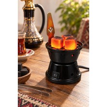 Yenilig 5 Adet Elektrikli Mini Ocak – 350W Rezistans Siyah Emaye Gövde, Nargile Kömürü Isıtıcı ve Mini Stove (Cep Herkülü)