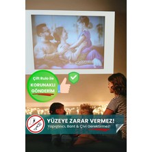 Maison Luré Projeksiyon Perdesi 150X220 cm Ev Sineması , Kolay Kurulum, Güvenli Gönderim