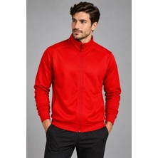 New Performance UNC0330 Fermuarlı Eşofman Ceket Likrarlı Iki Iplik